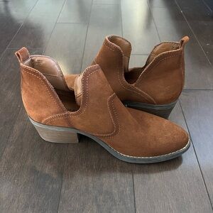 Brown Suede Ankle Boots